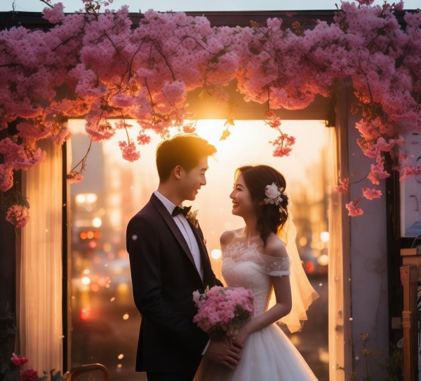 小满映画抖音团购，浪漫婚纱摄影，瞬间定格美好